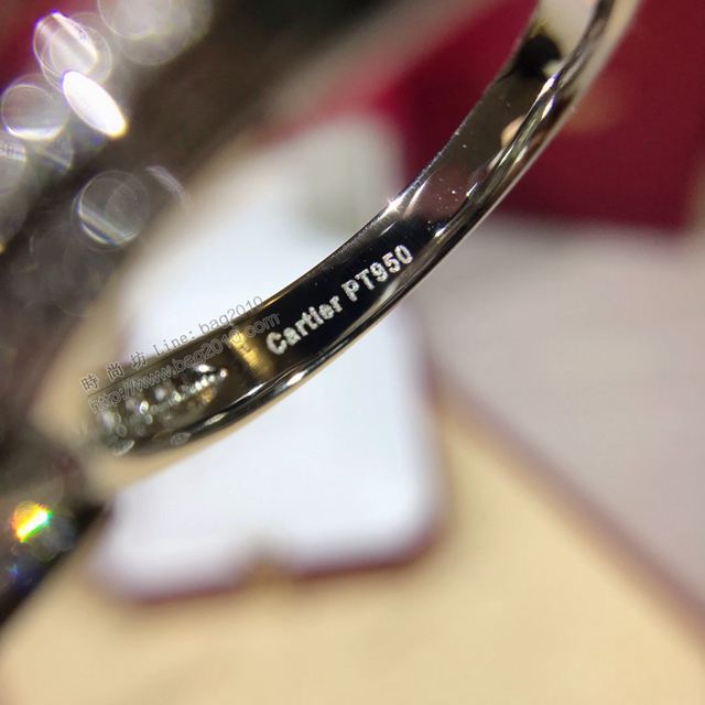 Cartier首飾 卡地亞精工牛角戒 S925純銀女戒指  zgk1425